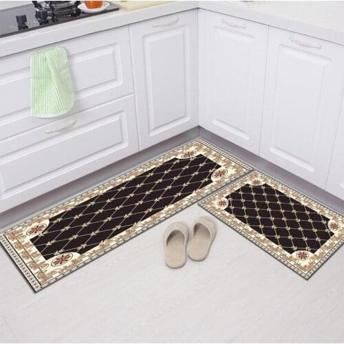 Nordic Style Floor Mat Geometric Stitching Bedroom Bedside Area Rugs Living Room Bath Kitchen Non-Slip Carpets
