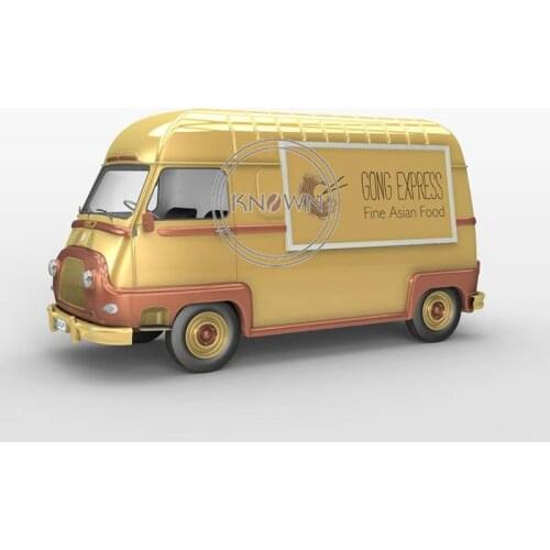 Electric 4 wheels mobile ice cream food cart street fast food vending truck with VIN number