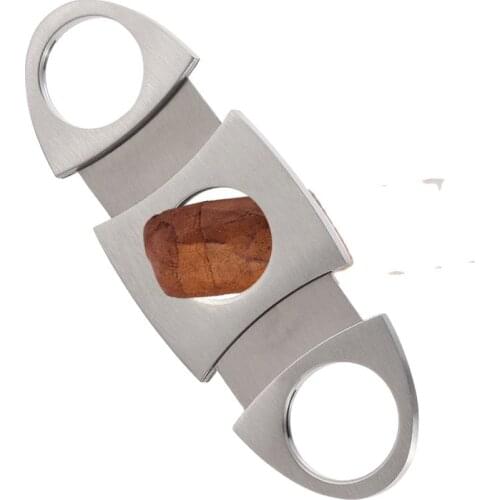 Cigar Cutter New Stainless Steel Metal Classic Cutter Guillotine Cigar Scissors Gift Cigar Cutter New Stainless Plastic