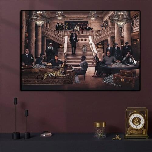 Framed Popular British Criminal Gangster TV Series Peaky Blinders Painting On Canvas Posters Prints Cuadros Home Decor Bedroom