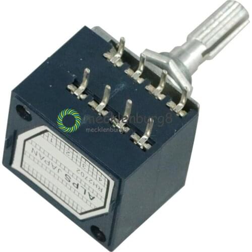 NEW 50K RH2702 Rotary Potentiometer LOG ALPS Audio Volume Control Pot Stereo W Loudness