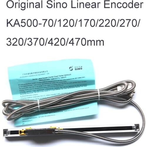 Sino KA500 70 120 170 220 270 320 370 420mm linear scale 5um 0.005mm Original Sino linear encoder 5micron TTL 5V 3meter cable