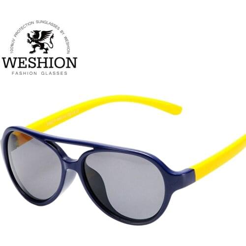 Kids TAC Polarized Sunglasses TR90 Flexible Safety Frame Boy Girl Double Bridge Fashion Eyewear Children Shades