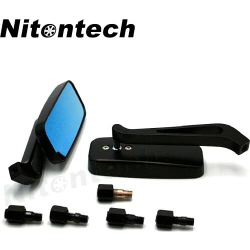 1 Pair Alloy 10mm 8mm Motorcycle Side Rearview Mirror Motorbike Scooter Handlebar Mirror Universal for Suzuki Honda Yamaha etc