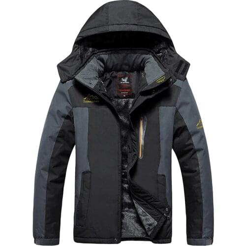 Plus Size 6XL,7XL, 8XL, 9XL Winter Parkas Mens Casual Hooded Fleece Military Coat Winter Thick Warm And Windproof Overcoat