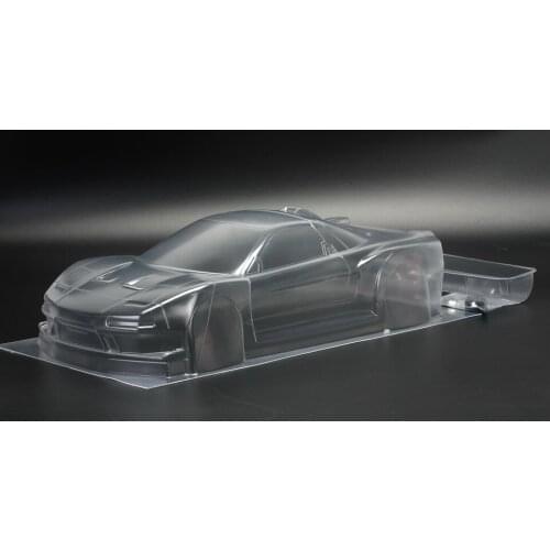 1/10 on road NSX M clear body with decal for 1/10 on road car wheelbase 225mm