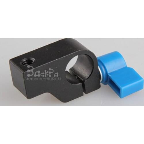 1/4 Screw Thread Mount 15mm Rod Clamp Holder for DSLR Camera Rig Rail Support Magic Arm LCD Monitor Photo Studio Accessories