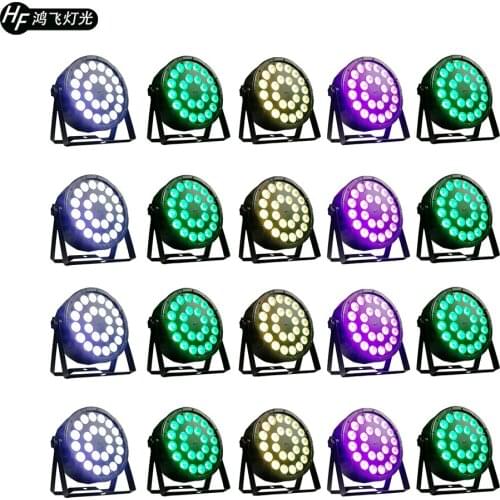 20pcs/lot 24x12w rgbw 4in1 led par lights 12w led flat par light dmx512 Professional stage dyeing lights