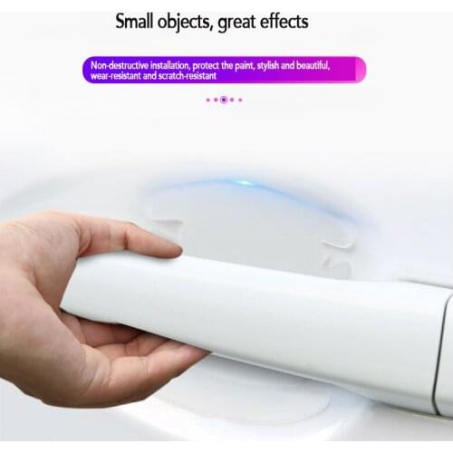 4Pcs Car Door Handle Paint Protection Film Universal Invisible Auto Transparent Scratches Resistant Sticker Car-styling Sticke