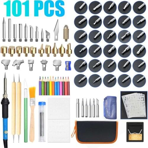 60W Electric Soldering iron 110V 220V temperature adjustable LCD Welding solder iron kit home repair soldering iron tools