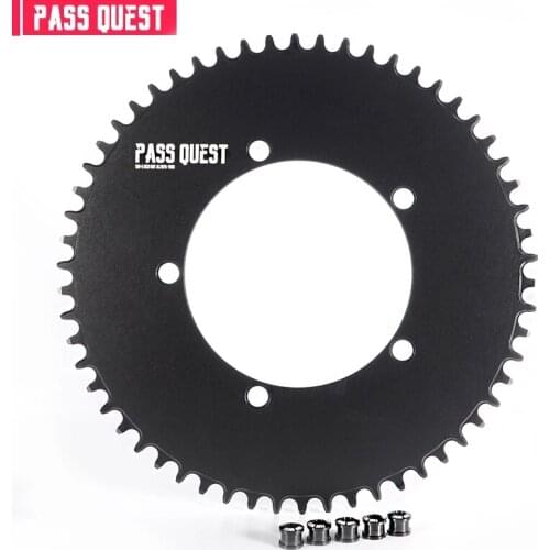 PASS QUEST 130BCD road bike closed disc monolithic 58T bicycle chain / sprocket SRAM crank RED APEX 3550