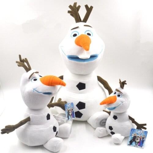 Disney Toys Olaf Plush Toys 22cm 30cm 50cm Frozen Cute Cartoon Snowman Stuffed Doll Brinquedos Juguetes Kids Gifts