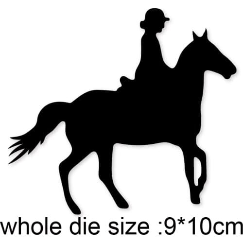 Metal Cutting Dies girl riding horse 2020 new arrival craft die Stencil For DIY Scrapbooking Paper/photo Cards Embossing Dies