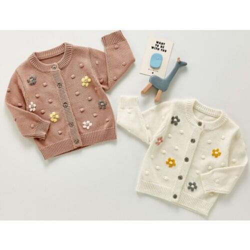 2021 New Arrival Boys Girls Knitted Sweaters Autumn Full Sleeve Fashion Babys Cardigan Sweater