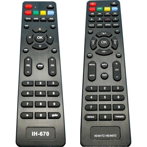 New remote control suitable for IH-670 MEGASAT HD641T2 HD645T2 Satellite set top box controller