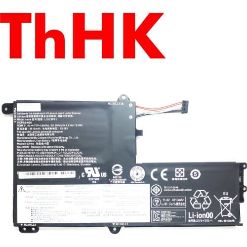 ThHK Genuine Original L15C3PB1 Laptop Battery For Lenovo 7000-14IBKR Notebook 11.4V 52.5Wh 4.64Ah