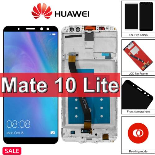Original 5.9" For Huawei Mate 10 Lite LCD With Frame RNE L01 L02 L03 LCD Display Touch Screen Mate 10 Lite Nova 2i Display LCD