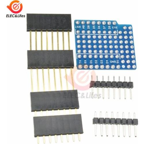ProtoBoard Shield Expansion Board For WeMos D1 Mini Breadboard Double Sided Perfboard PCB Extension Board for Arduino