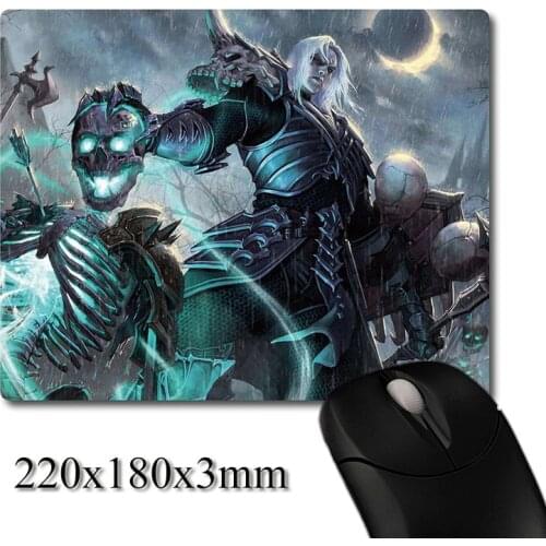 Necromancer Cast Necromancy printed Heavy weaving anti-slip rubber pad office mouse pad Coaster Party favor gifts 220x180x3mm