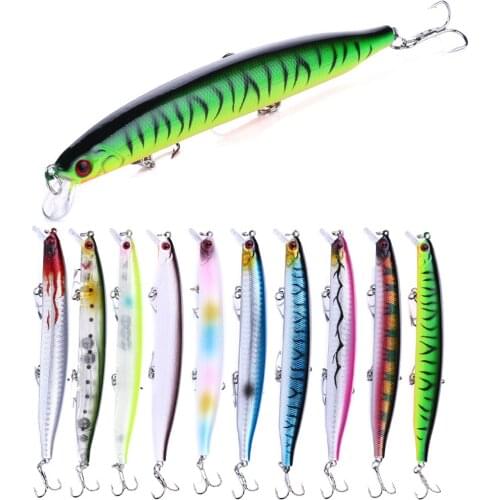 HENGJIA 1PCS 13.5CM/18.5G Fishing Lure Minnow Crankbait Hard Bait Tight Wobble Fishing Tackle