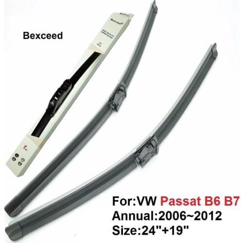 For Volkswagen VW Passat B6 24"+19" Bexceed of Car Windshield Special wiper blade 2006 2007 2008 2009 2010 2011 2012