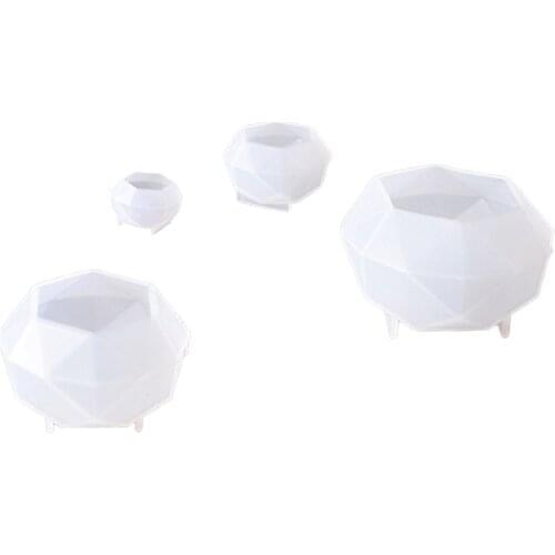 Silicone Ball Round Diamond Mold Resin Casting DIY Epoxy Mold