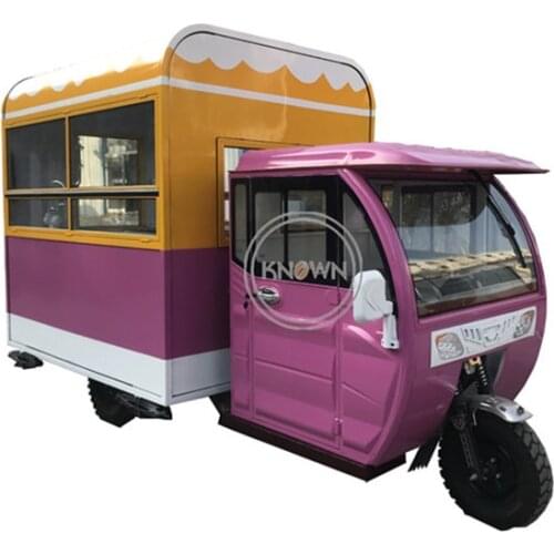 3.7M Length Three Wheels Tuk Tuk Electric Food Tricycle Mobile Food Cart