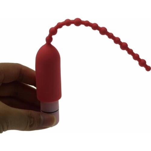 Vibrating Silicone Urethral Plug and Glans Ring Urethral Sound Male Electro Stimulation Adult Products Sex Toys