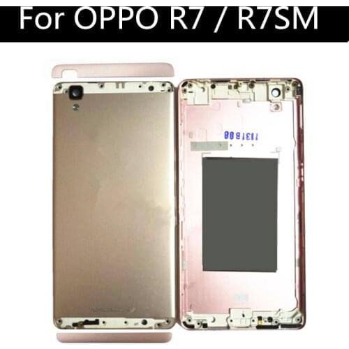 FoR OPPO R7 Back Cover R7 PLUS Battery Cover Back Glass Case Rear Housing Door For lenovo z6 pro Battery Cover
