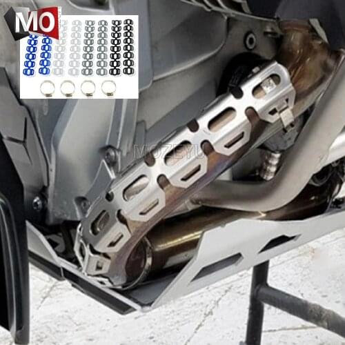Motorcycle Exhaust Heat Shield Wrap Muffler Pipe Cover Heel Guard Protection For BMW R1200GS LC ADVENTURE F800GS F700GS F650GS