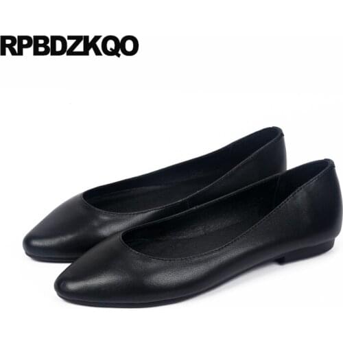 Ladies Gold Designer Shoes Women Luxury 2021 Flats Slip On Large Size Pointed Toe Work Black Silver Brand Runway Chinese China