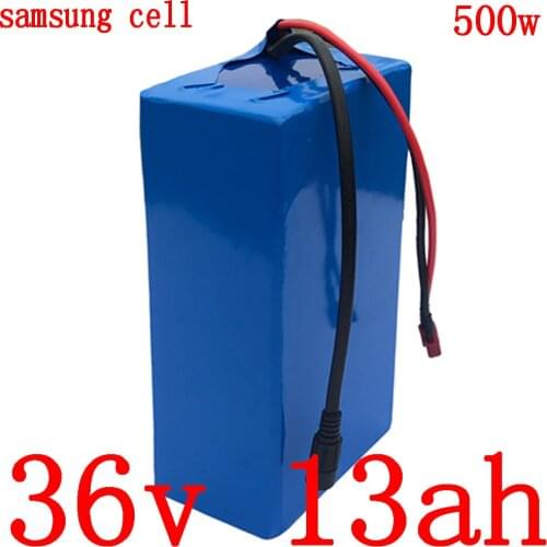 36V Lithium battery 36V 13AH electric bicycle battery 36v 10ah 13ah 15ah Lithium ion battery use samsung cell with 2A charger