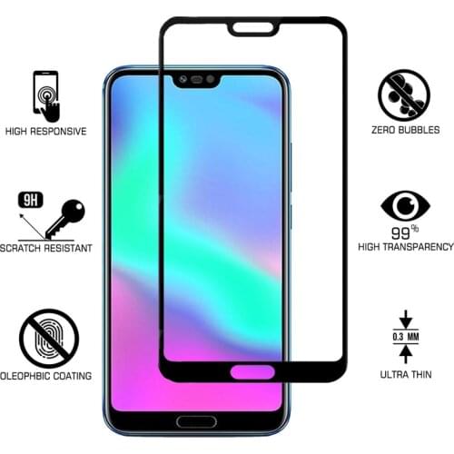 3D Glass For Huawei Honor 8 9 10 Lite For Honor 8X 8C Protective Tempered Safety Glass For Honor 8C 10 9 Lite Screen Protector