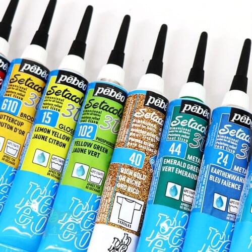 3D Fabric Stereo Acrylic Paint Diy Shoes Clothing Material Dye Hand-painted Textile Pigment Waterproof Decoration Does Not Fade