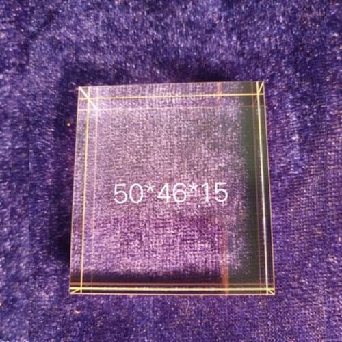 50*46*15 MM Sapphire light crystal with high temperature resistance,good light transmittance and electrical insulation