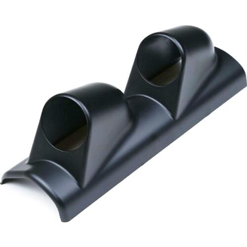 52mm 2 Inch 2 Holes A-Pillar Left Hand Drive Gauge Mount Holder Bracket Black ABS