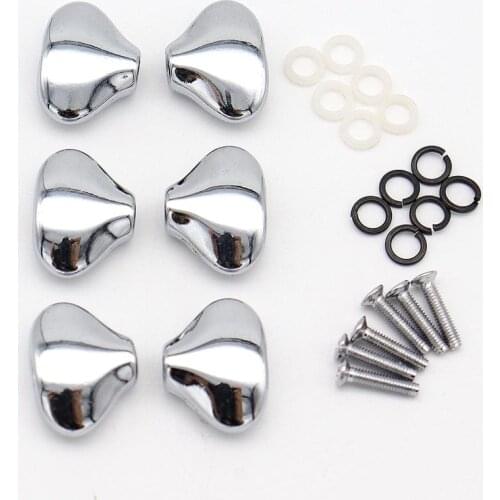6Pcs Electric Guitar Tuning Pegs Cap Tuners Machine Head Replacement Buttons Knobs for Electric Guitar Accessories