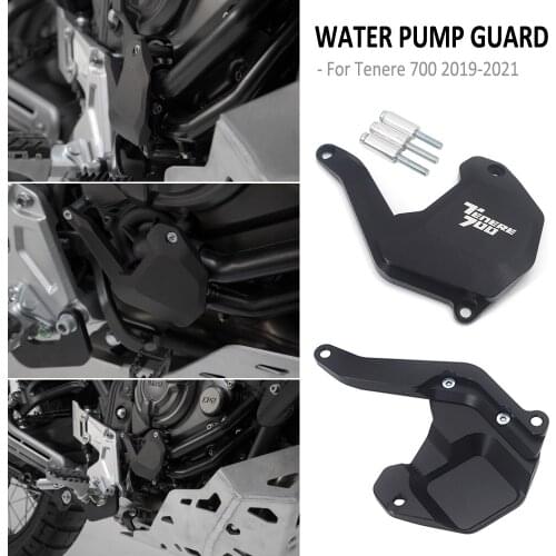For Yamaha Tenere 700 2019 2020 2021 Motorcycle ALUMINIUM Water Pump Protection Guard Covers T7 Tenere700 Rally XT690Z XTZ690