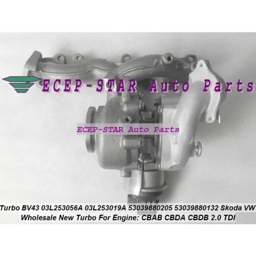 BV43 139 03L253019J 03L253019T Turbo For Audi A3 VW Eos Golf 5 Passat B6 Tiguan For Skoda Yeti PQ35 PQ46 CBAA CBDB 2.0L TDI-CR