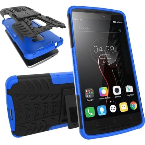 WolfRule Back Case Lenovo A7010 Cover Plastic + Silicone Kickstand Case For Lenovo A7010 Case Vibe X3 Lite / Lenovo K4 Note Capa