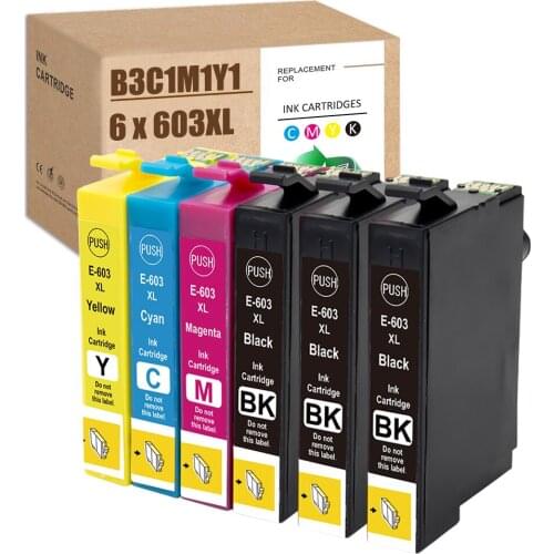 T603XL Remplacement for Epson 603 XL Ink Cartridge for XP-2100 XP-4100 XP-4105 XP-3100 XP-3105 Workforce WF-2850 WF-2810 WF 2830