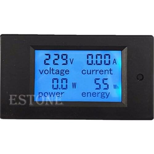 AC 20A 100V LCD Digital Volt Voltage Watt Current Power Meter Ammeter Voltmeter