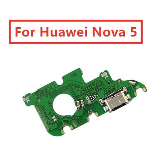 For Huawei Nova 5 USB Charger Port Dock Connector PCB Board Ribbon Flex Cable Charging Port Component Replacement Spare P