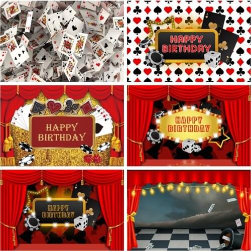 Yeele Poker Gambling Casino Playing Card Poster Painting Photography Photographic Backgrounds Party Backdrops For Photo Studio