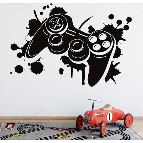 Game vinyl Wall Sticker choose weapon gamer controller wall decal video game boys bedroom wall art muralHJ478