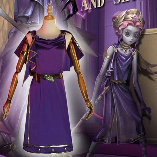 Game Identity V Cosplay Costumes Hunters Dream Witch Yidhra Cosplay Costume Reversed Judgment Skin Uniforms Suits Purple Dresses