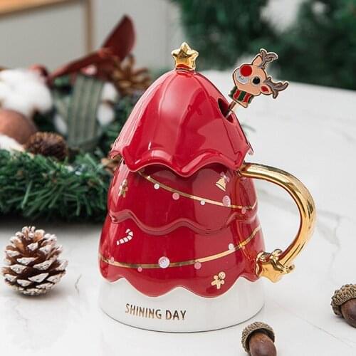 Creative Irregular Ceramic Coffee Cup with Gold Handle Handmade Pottery Tea Cup Travel Kitchen Tableware Nordic Home Coffee Cup