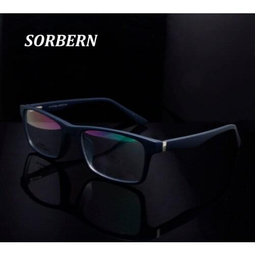 SORBERN Square Eye Glasses Frames For Men Plastic Titanium Brand Design Spectacle Frames Women Eyewear Frame Oculos De Grau