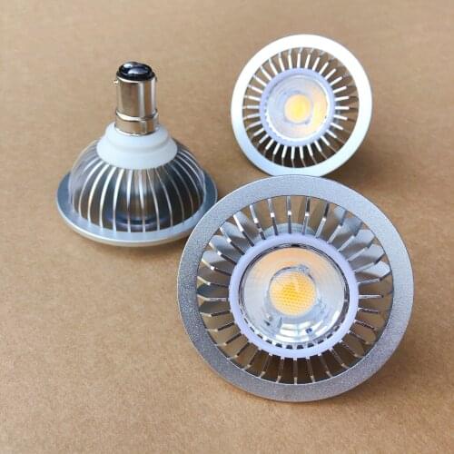 Dimmable LED AR70 QR70 BA15D Light Bulb 85-265V 30 Degree Aluminum Alloy Replace 60W Halogen Lamp for Home Commercial Lighting