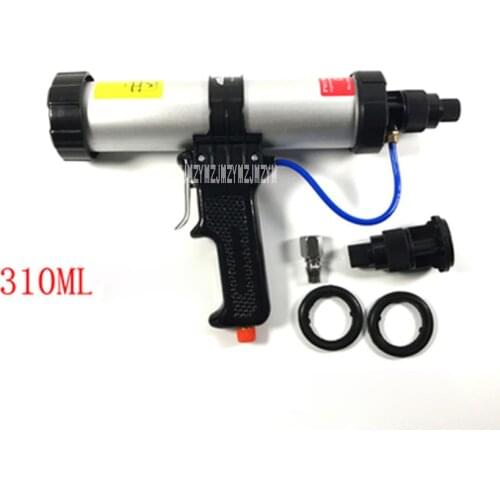 Hot Selling 300ML Tube Installed Pneumatic Glue Gun,21.5-22.5CM,6 bar,With 1 Fast Interface, 1 Control Valve , 2 Sealing Rings